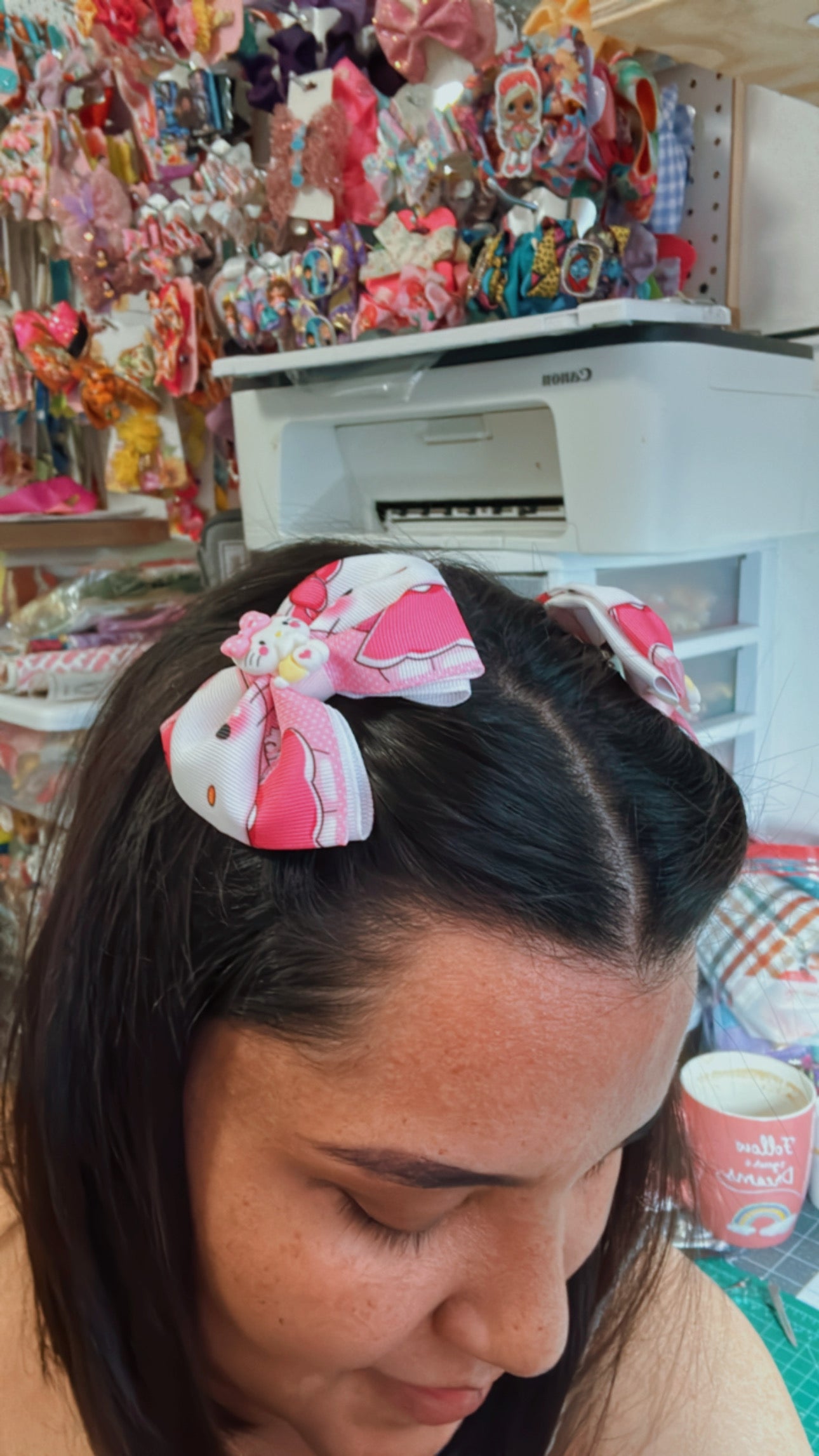 Ketti Pink hair bow Set