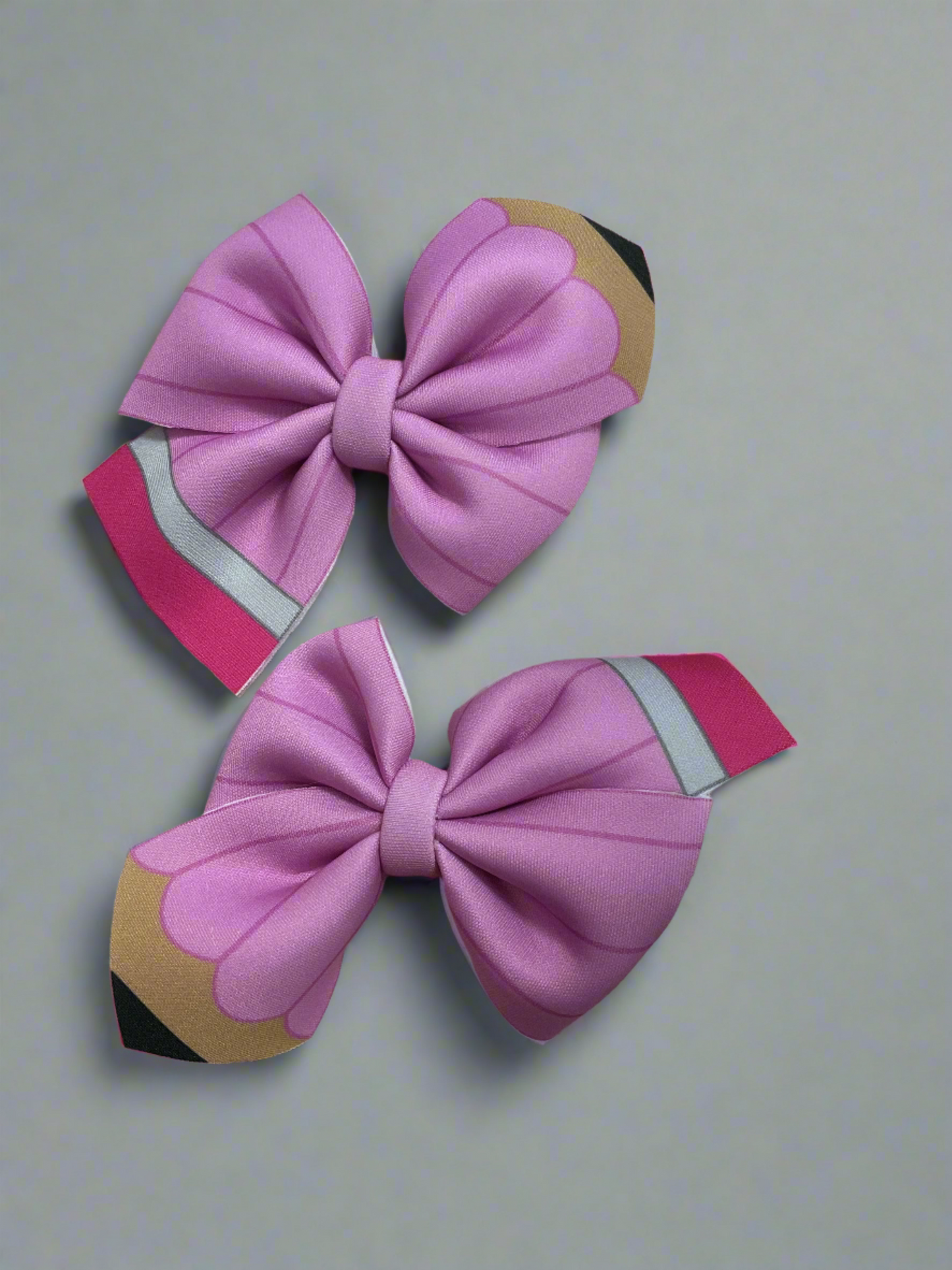 Purple hair clip Bow BS