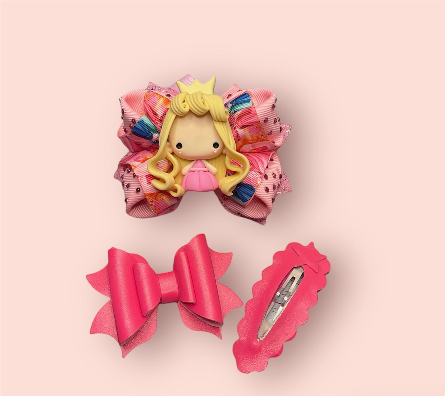 Princess Hair Bow Set