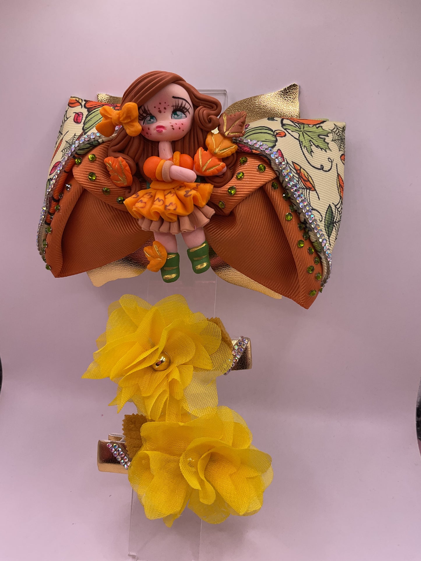 Fall Hair Bow Set