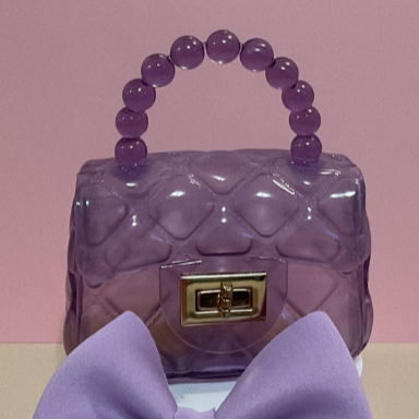 Girl Purse & Bow Purple  Accessories